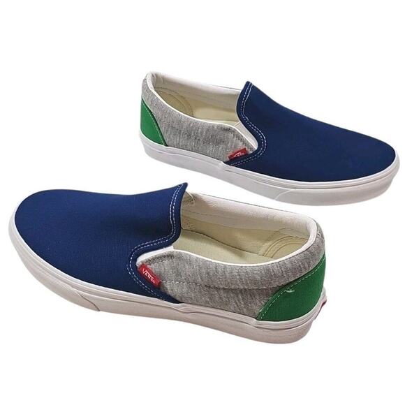 Vans Classic Slip-On Shoe Color Theory Checkerboard  Vans ~Men\'s 9; Woman 10.5~ Classic Gray/True Wht Slip-On Coastal Sneakers NEW.